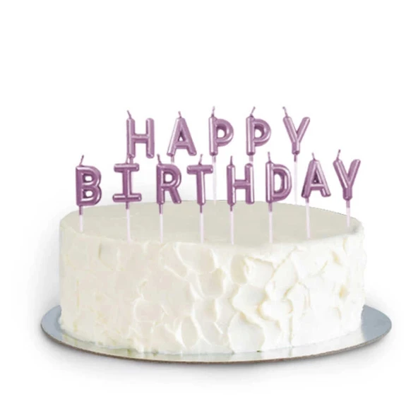 Metalik Bronz Happy Birthday Set Mum