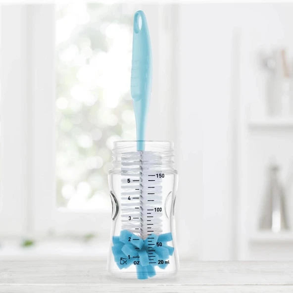 Süngerli Biberon Fırçası 776 Mavi - 3