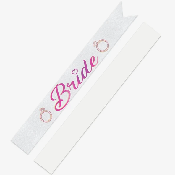 Bride Baskılı Varaklı Lüks Kuşak -Fuşya- - 2