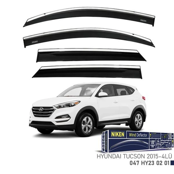 KROMLU CAM RÜZGARLIĞI HYUNDAI TUCSON 2015- 4LÜ ürün görseli