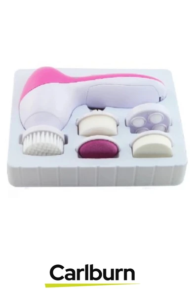 Özel Üretim 5 in 1 Başlıklı Pilli Yüz Temizleme Cilt Bakımı Siyah Nokta Masaj Peeling Fırça seti - 4