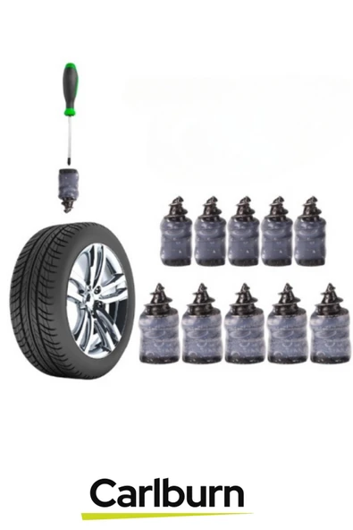 Premium Zarar Vermeyen Hava Kaçağı Olmayan Delinme Lastik Tamir Kiti Kauçuk Vida Seti - 2