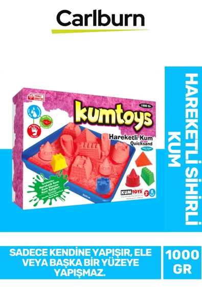 Özel Üretim Dağılmayan Akışkan Kıvamlı Kolay Şekil Alabilen Yapışmaz Hareketli Sihirli Kum ürün görseli 1