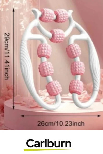 Premium Çift Taraflı Ayarlanabilir Basınç Seviyeli Selülit Masaj Aleti 9 Tekerlekli Lenf Drenaj Rulo - 5