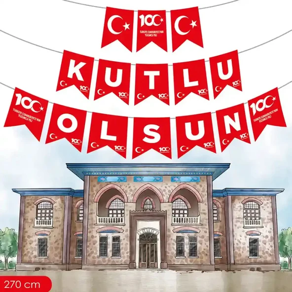 100.Yıl Kutlu Olsun Harf Afiş