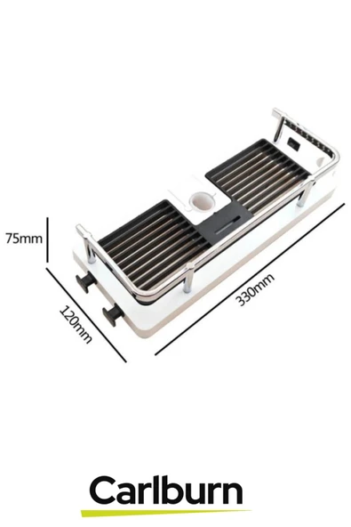 Özel Tasarım Pratik Duş Jeli Sabun Şampuan Sabitleyici Banyo Duş Organizer 33 x 12 x 7,5cm - 3