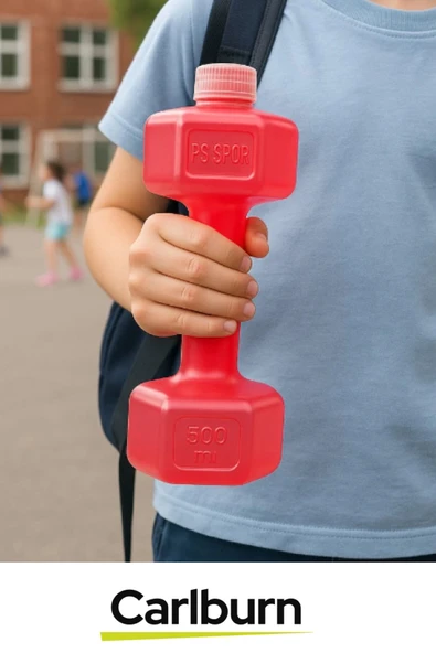 Özel Tasarım Bpa İçermeyen Gıdaya Uygun Plastik Spor Günlük Kamp Koşu Dambıl Suluk 500 ml - 2