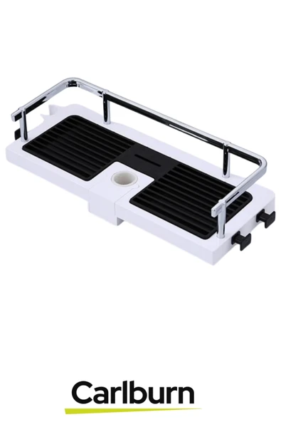 Özel Tasarım Pratik Duş Jeli Sabun Şampuan Sabitleyici Banyo Duş Organizer 33 x 12 x 7,5cm - 2