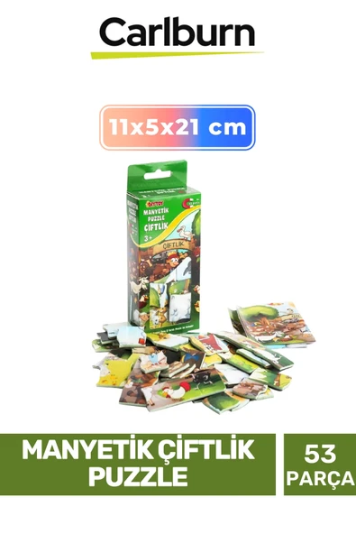 Özel Üretim Eğitici Zeka Geliştirici Öğretici El Göz Koordinasyonu Manyetik Çiftlik Puzzle 53 Parça