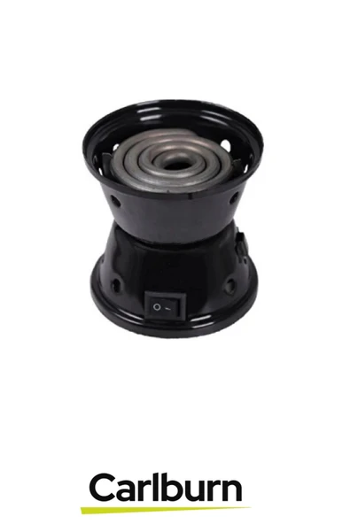 Premium Açma Kapama Düğmeli Dayanıklı Emaye Kaplama Elektrikli Mini Ocak Cep Herkülü - 3