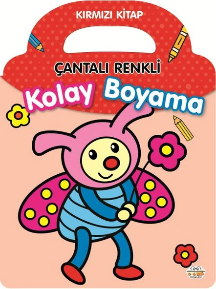 Çantalı Renkli Kolay Boyama- Kırmızı Kitap ürün görseli 1