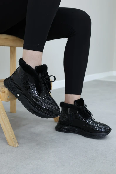 Hakiki Deri  Kadın Klasik Bot 254SZA125 - Resim 11