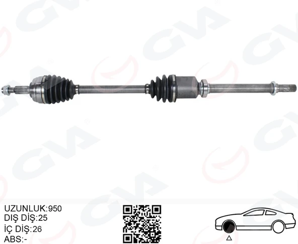KOMPLE AKS SAĞ DUSTER 10- 1.5 DCI 1.6 16V 5 İLERİ 6 İLERİ 391003147R ürün görseli