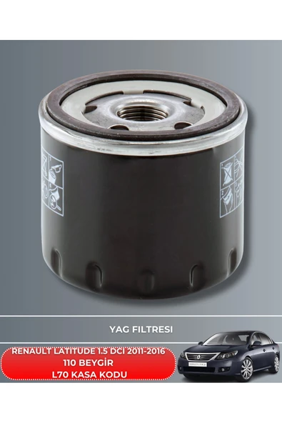 RENAULT LATITUDE 1.5 DCI 2011-2016 110 BEYGİR FİLTRE - YAĞ BAKIM SETİ+ELF MOTOR YAĞ GÖNDERIYORUZ. - Resim 3