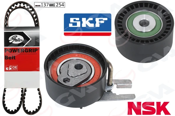 EKSANTRİK GERGİ KİTİ P206-P207-P307-P308-P407-P3008-EXPERT-PARTNER-BERLINGO-JUMPY-C2-C3-C4-C5- XSARA -FOCUS II-FIESTA V-VI VOLVO S40-C30-V50-FIAT SCUDO EURO4 1.6 HDI-TDCİ 0831.V4-3M5Q8A615CA-946756588 ürün görseli