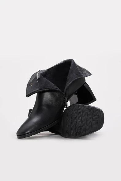 Hakiki Deri  Kadın Klasik Bot 264SZA854 - Resim 4