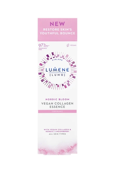 Lumene Vegan Kollajen Serum 30 ml - Sıkılaştırıcı, Nemlendirici & Gençleştirici Bakım - Resim 3