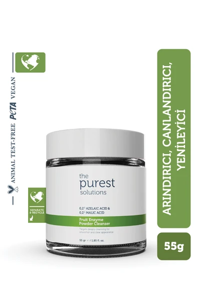 The Purest Solutions Arındırıcı Ve Canlandırıcı Tüm Ciltler Için Meyve Asitleri Içeren Toz Temizleyici 55 Gr ürün görseli
