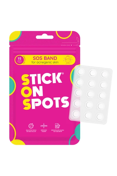 S.o.s Band - 15 Adet Sivilce/akne Bandı - Pimple Patch- Hidrokolloid Bant - Resim 3