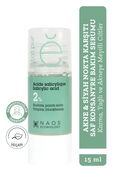 Etat Pur Pure Active Salisilik Asit BHA Sivilce Siyah Nokta Karşıtı Konsantre Bakım Serumu 15 mL Karma Yağlı ürün görseli 1