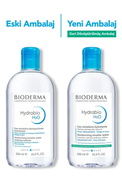 Bioderma Hydrabio H2O Nemlendirici Micellar Makyaj Temizleme Suyu Kuru Ciltler Yüz, Göz Çevresi 500 ml - 3