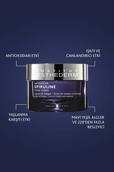 Intensive Spiruline Cream  Canlandırıcı ve Aydınlatıcı Etkili Işıltı Veren Besleyici Krem 50ML - 2