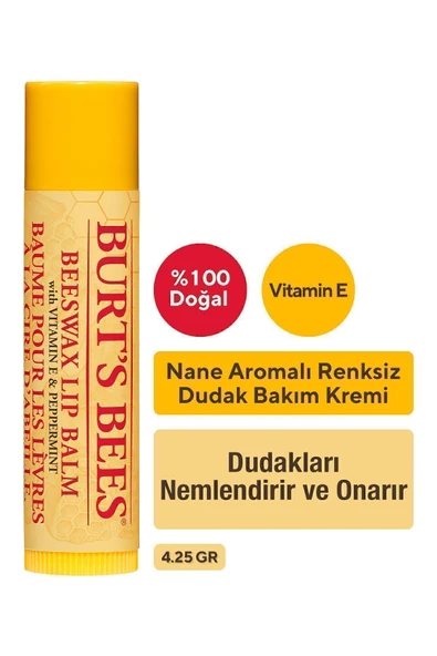 Burts Bees Beeswax Dudak Bakım Kremi Blister Ambalaj - Beeswax Lip Balm Blister 4,25 G ürün görseli