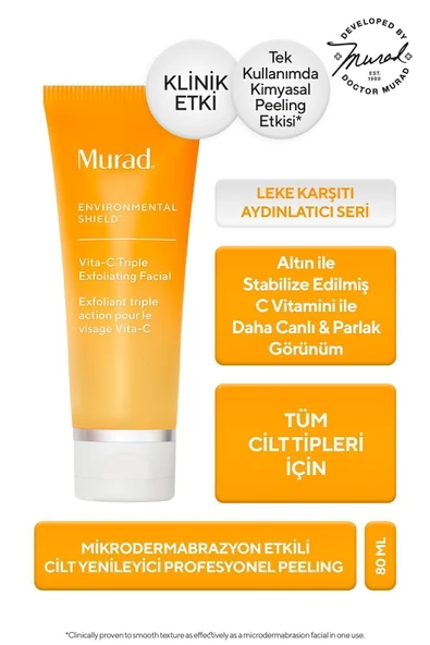 Murad Altın İçerikli, C Vitaminli Cilt Yenileyici Ev Tipi Peeling, 80ml ürün görseli 1