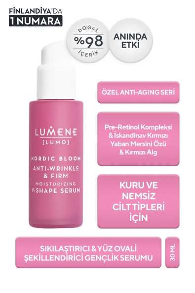 Lumene Sıkılaştırıcı Gençlik Serumu – Kırışıklık Karşıtı & Yüz Ovalini Belirginleştirici Etki, Tüm Ciltler ürün görseli 1