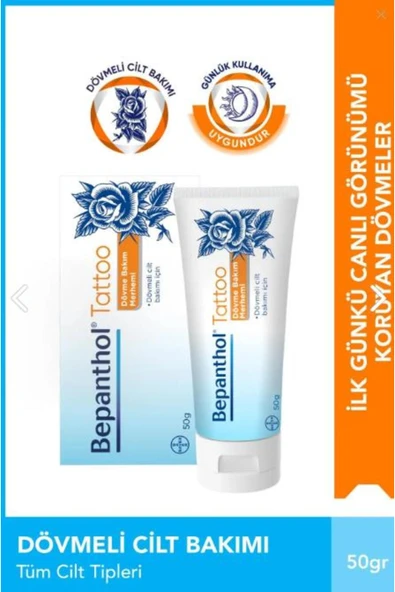 Bepanthol Tattoo Dövme Bakım Merhemi 50 gr ürün görseli