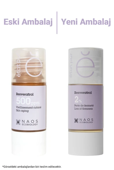 Etat Pur Pure Active Resveratrol Yaşlanma Kırışıklık Karşıtı Antioksidan Konsantre Cilt Bakım Serumu 15 mL - Resim 2
