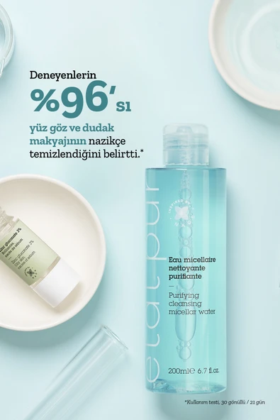 Etat Pur Micellar Purifying Cleansing Water Arındırıcı Göz Yüz Makyaj Temizleme Suyu 200 ml - Resim 3