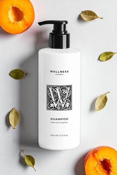 Wellness Exclusive White Tea & Apricot Shampoo 380 ml – Beyaz Çay ve Kayısı Özlü Bakım Şampuanı - 3