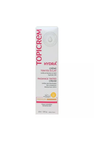Topicrem Hydra+ Creme Teintee eclat Medium 40 ml ürün görseli 1