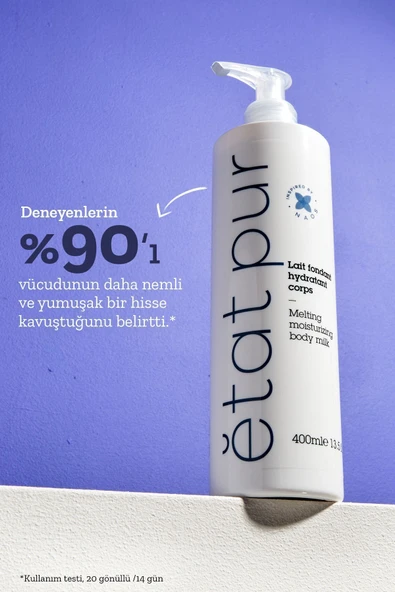 Etat Pur Melting Moisturizing Body Milk Rahatlatıcı ve Nemlendirici Vücut Sütü 400 ml - Resim 3