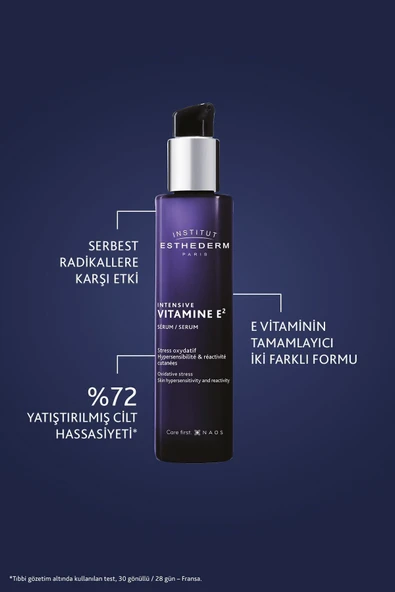 Esthederm Intensive Vitamine E2 Serum Hassas Ciltler için Kızarıklık Karşıtı Koruyucu Serum 30ML - Resim 2