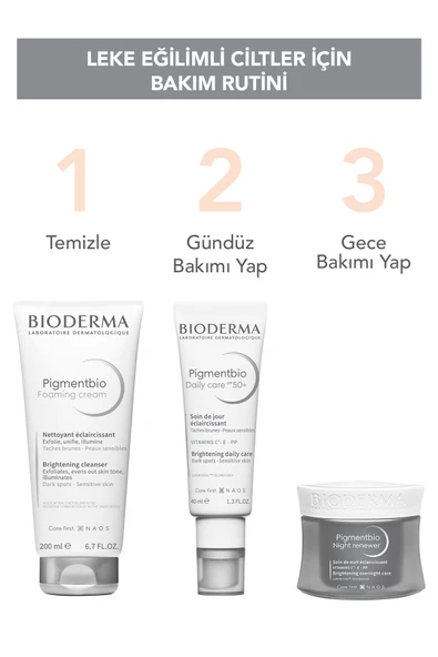 Bioderma Pigmentbio Night Renewer Leke Karşıtı Cilt Tonu Eşitleyici C ve E Vitamini Gece Kremi 50 ml - Resim 3
