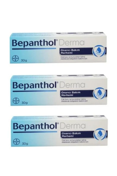 Bepanthol Derma Onarıcı Bakım Kremi 30 Gr 3 Adet ürün görseli
