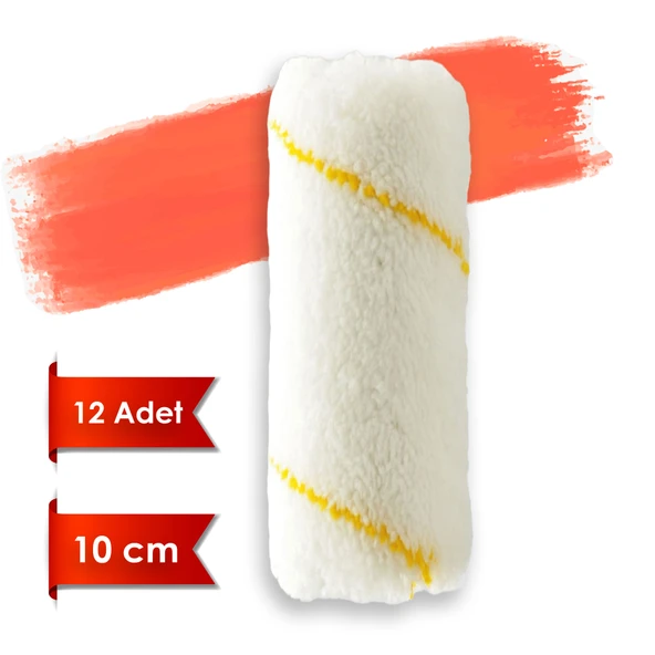 Dekor 2100 Eksport 10 cm Kalorifer Yedek Boya Rulosu 12'li set ürün görseli