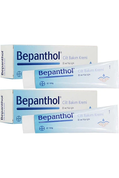 Bepanthol Cilt Bakım Kremi 100gr 2'li Paket - Tüm Cilt Tiplerine Uygun, El Ve Günlük Yüz Bakım ürün görseli