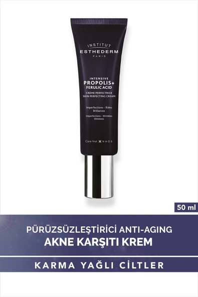 Esthederm Intensive Propolis+ Skin Perfector Cream Akne ve Siyah Nokta Karşıtı Antioksidan Krem 50ML - 1
