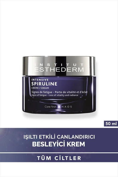Intensive Spiruline Cream  Canlandırıcı ve Aydınlatıcı Etkili Işıltı Veren Besleyici Krem 50ML - 1