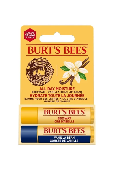 Burt's Bees 2li Lip Balm Set - Beeswax Vanilya ürün görseli 1
