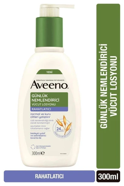Aveeno Günlük Nemlendirici Vücut Losyonu Rahatlatıcı Lavanta 300 ml ürün görseli 1
