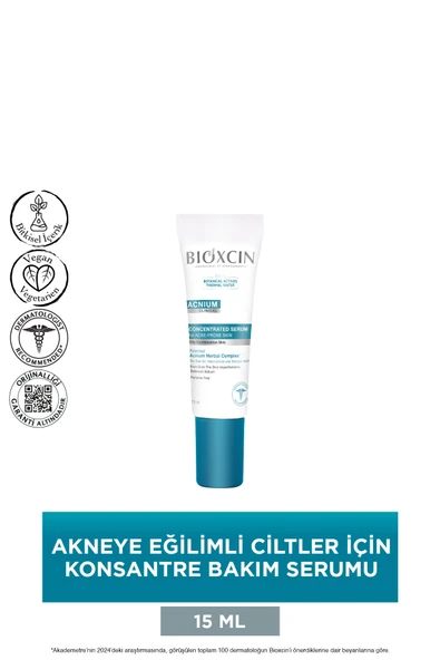 Bioxcin Acnium Akneye Eğilimli Ciltler İçin Konsantre Bakım Serumu 15 Ml Salisilik Asit Çay Ağacı Niasinamid - Resim 2