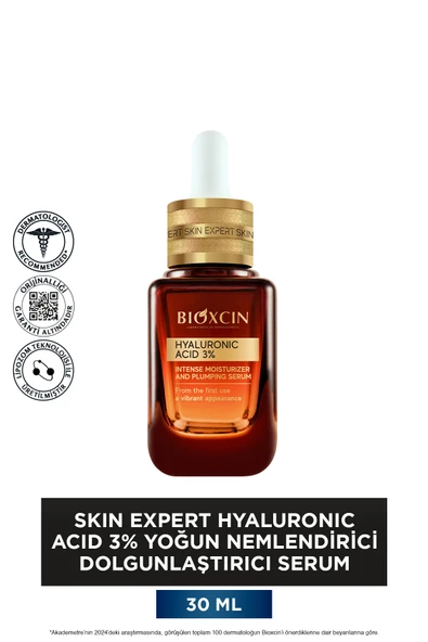 Bioxcin Skin Expert Hyaluronic Acid 3% Yoğun Nemlendirici Serum 30 ml - Resim 2