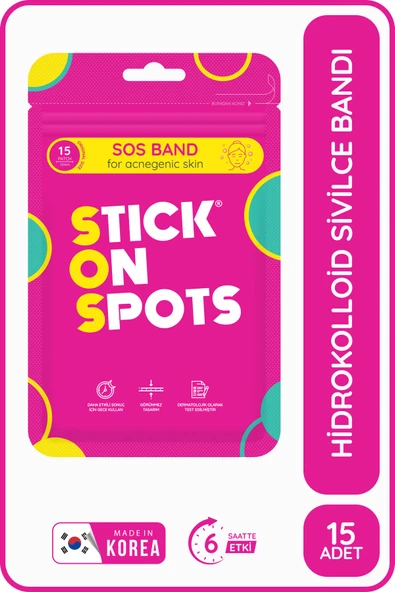 S.o.s Band - 15 Adet Sivilce/akne Bandı - Pimple Patch- Hidrokolloid Bant ürün görseli 1