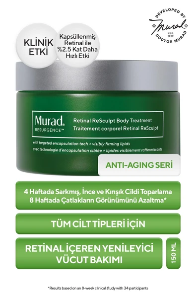 Murad Retinal Resculpt Body Treatment - Retinal İçeren Yenileyici Vücut Bakımı 150ML ürün görseli