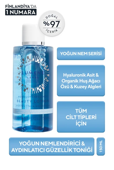 Lumene Arındırıcı Güzellik Toniği 200 ml - Yoğun Nemlendirici & Aydınlatıcı, Kutup Kaynak Suyu