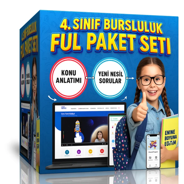 4. Sınıf Bursluluk Hazırlık Eğitim Seti (Online Ful Eğitim)